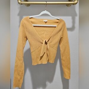 La Hearts Golden Knit Top